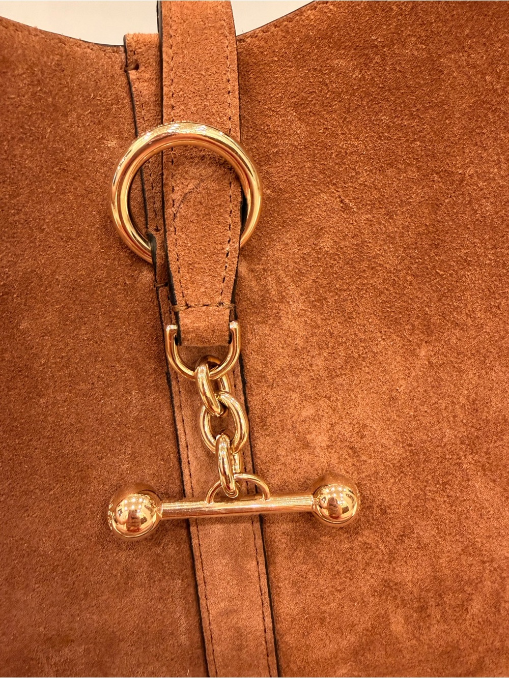 Strathberry Kite Hobo Bag in Tan Suede - Picture 8 of 10